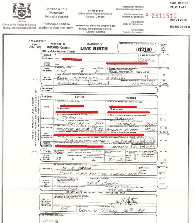 English & German certified translations of birth certificates